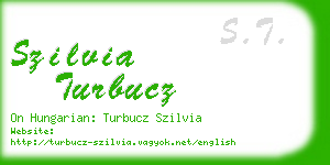 szilvia turbucz business card